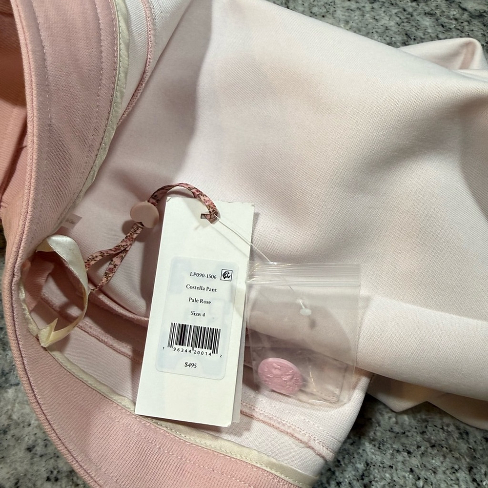 LoveShackFancy Costella Pant, Pale Rose - Picture 11 of 14